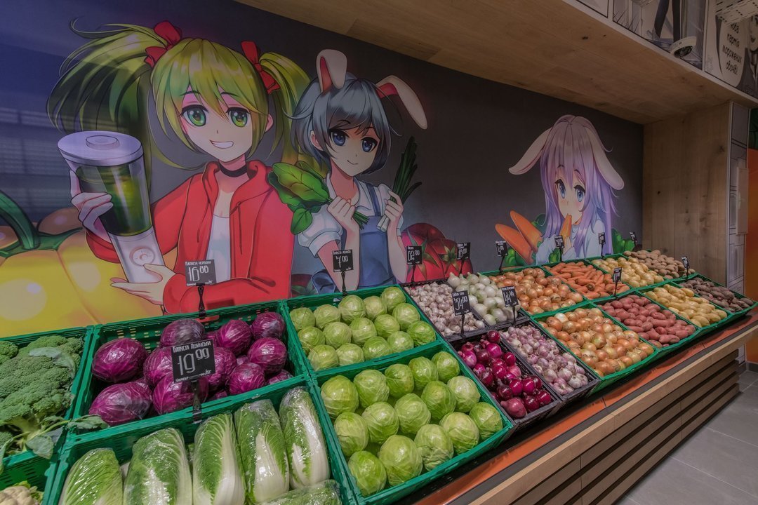 В Мукачево появился концептуальный супермаркет "Сільпо" с японскими комиксами-манга
