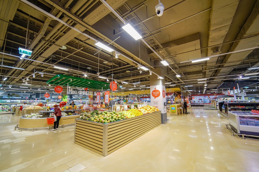 освещение Philips для гипермаркетов