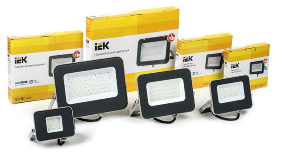 Модернизированные модели прожекторов серии СДО 07 IEK® мощностью 10-100 Вт