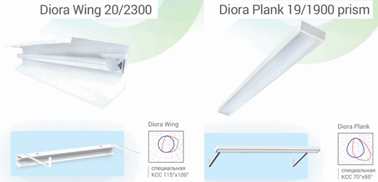 Diora расширяет ассортимент светильников для школы