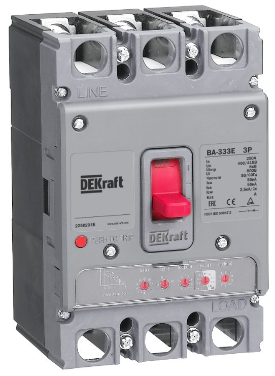 DEKraft представляет новую платформу автоматических выключателей ВА-330Е